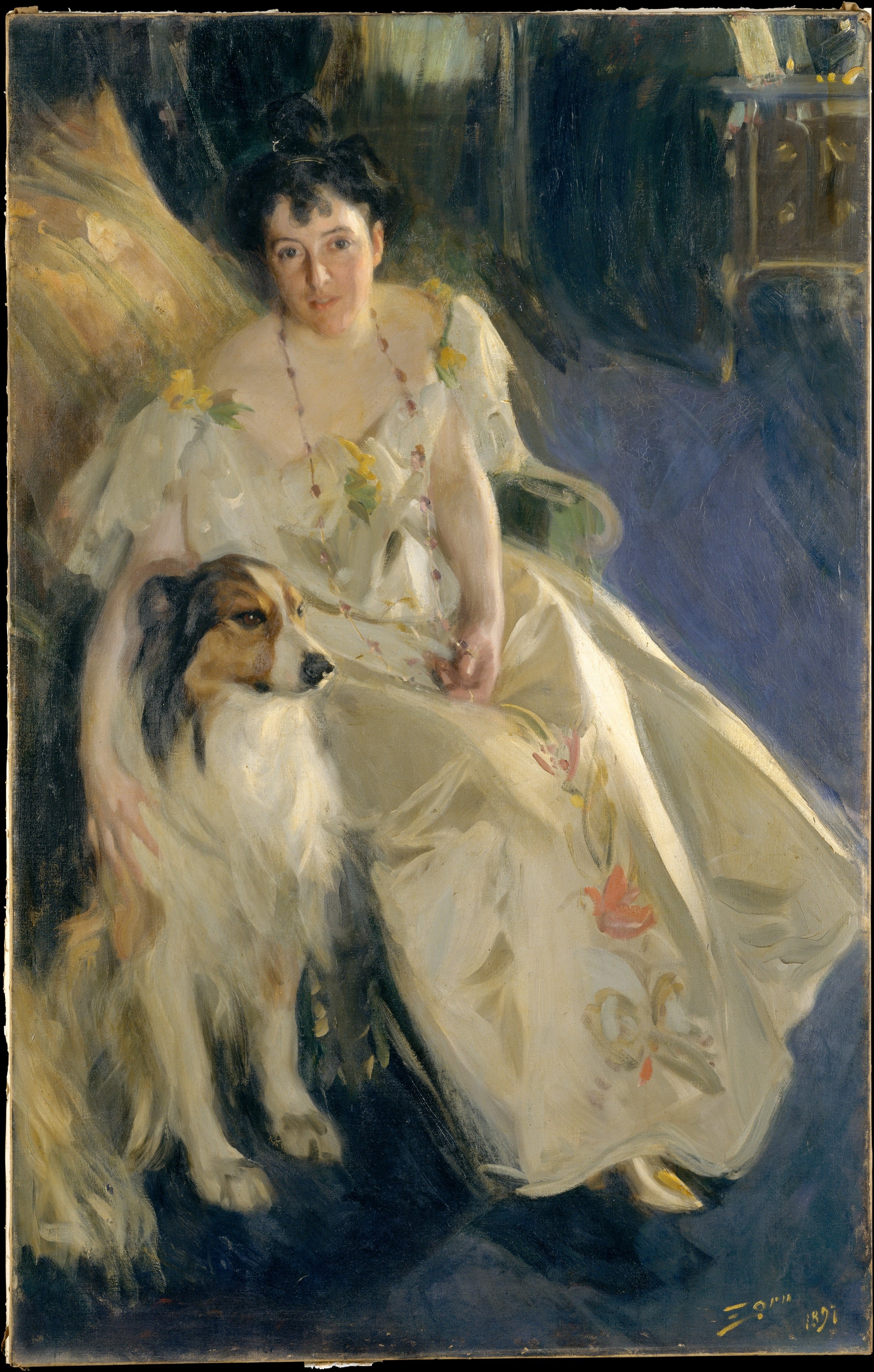 Mrs. Walter Rathbone Bacon, Anders Zorn, 1897, oil on canvas.