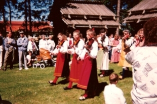 Midsommar at Zorn Gamelgarden (old farm), Mora